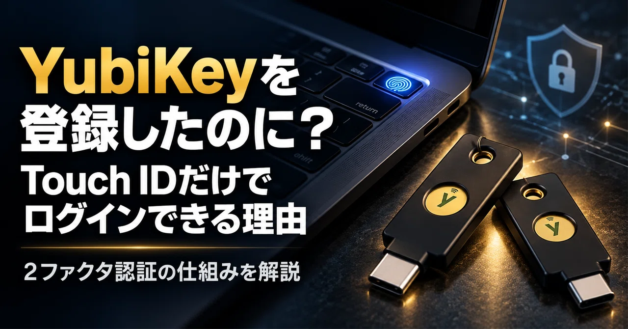 YubiKeyを登録したのに、Touch IDだけでログインできるのはなぜ？──2