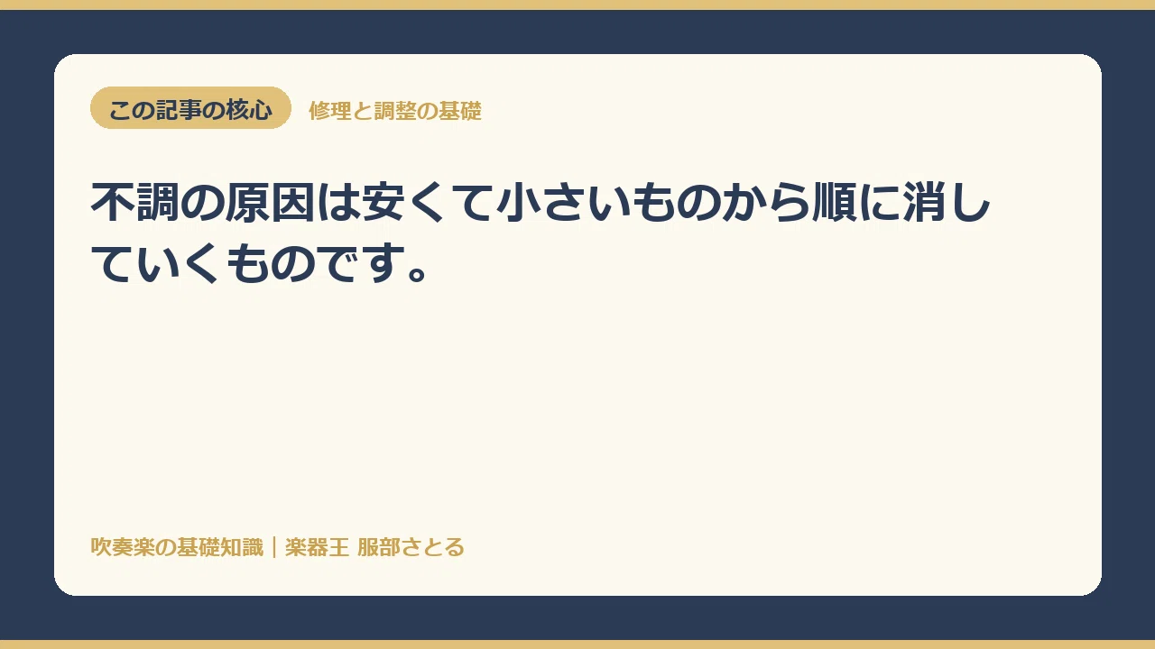 [Basic Knowledge] When an instrument malfunctions, suspect the ...