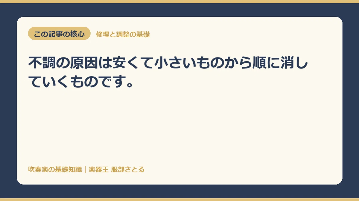 [Basic Knowledge] When an instrument malfunctions, suspect the ...