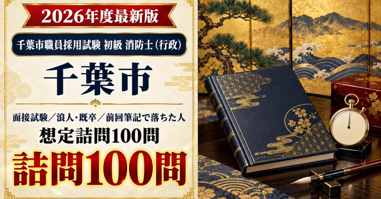 [Chiba City Entry-Level Firefighter (Administrative)] 100 Hypothetical ...