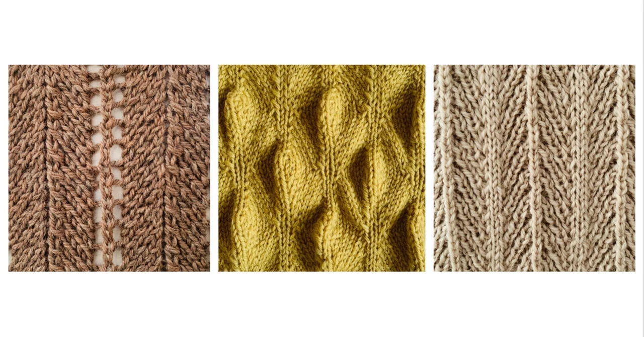 [Free Knitting Patterns] 5 Patterns Using Increases and Decreases | A ...