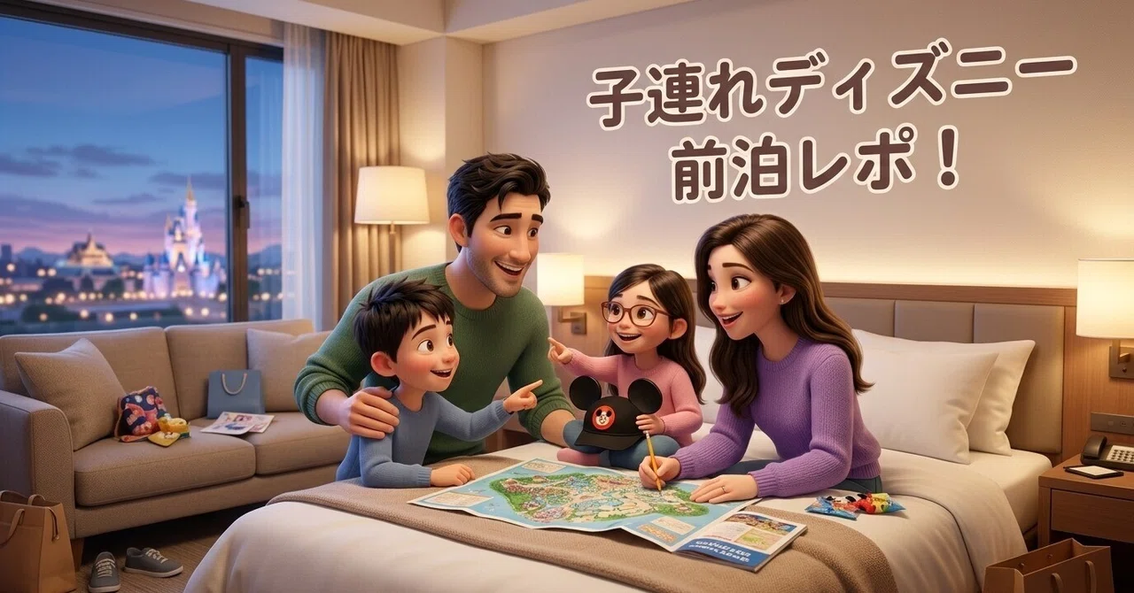 【子連れディズニー】朝のバタバタを回避！都内在住の我が家が前泊した理由｜たろう