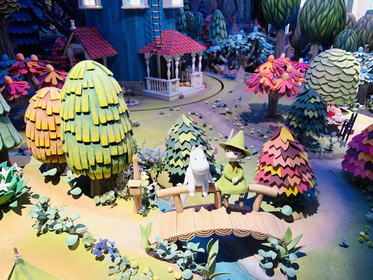 ムーミン ジオラマ 海辺で寝るムーミン