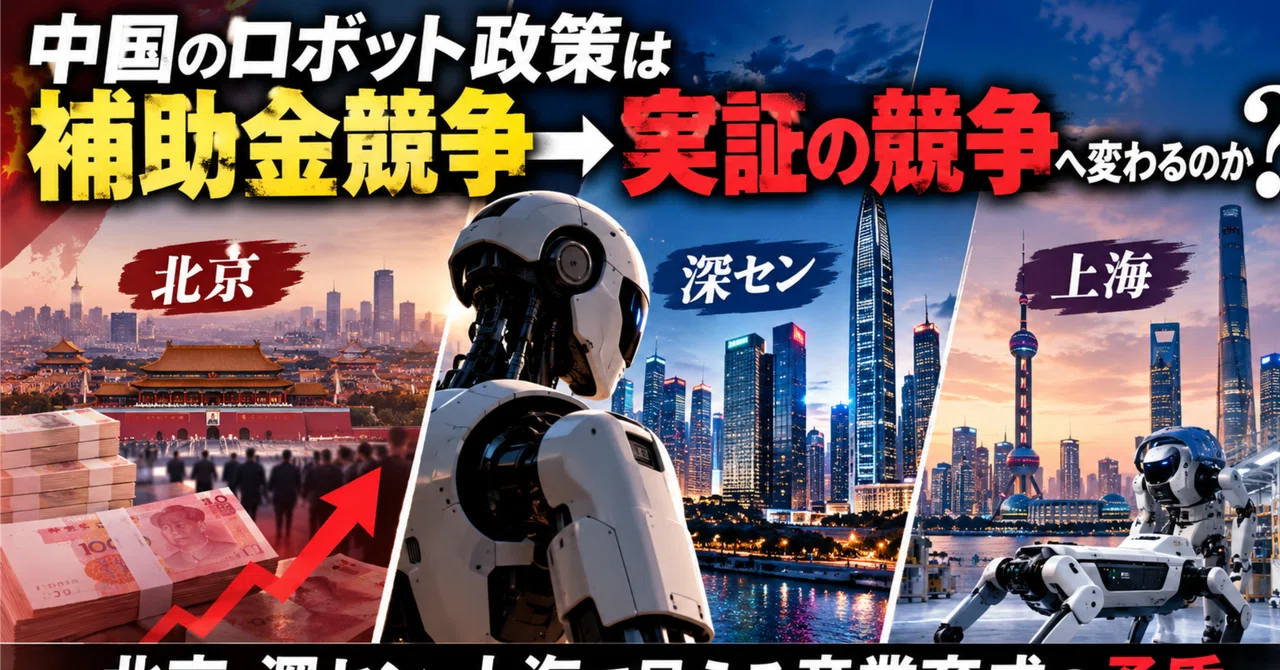中国のロボット政策は補助金競争から実証の競争へ変わるのか―北京