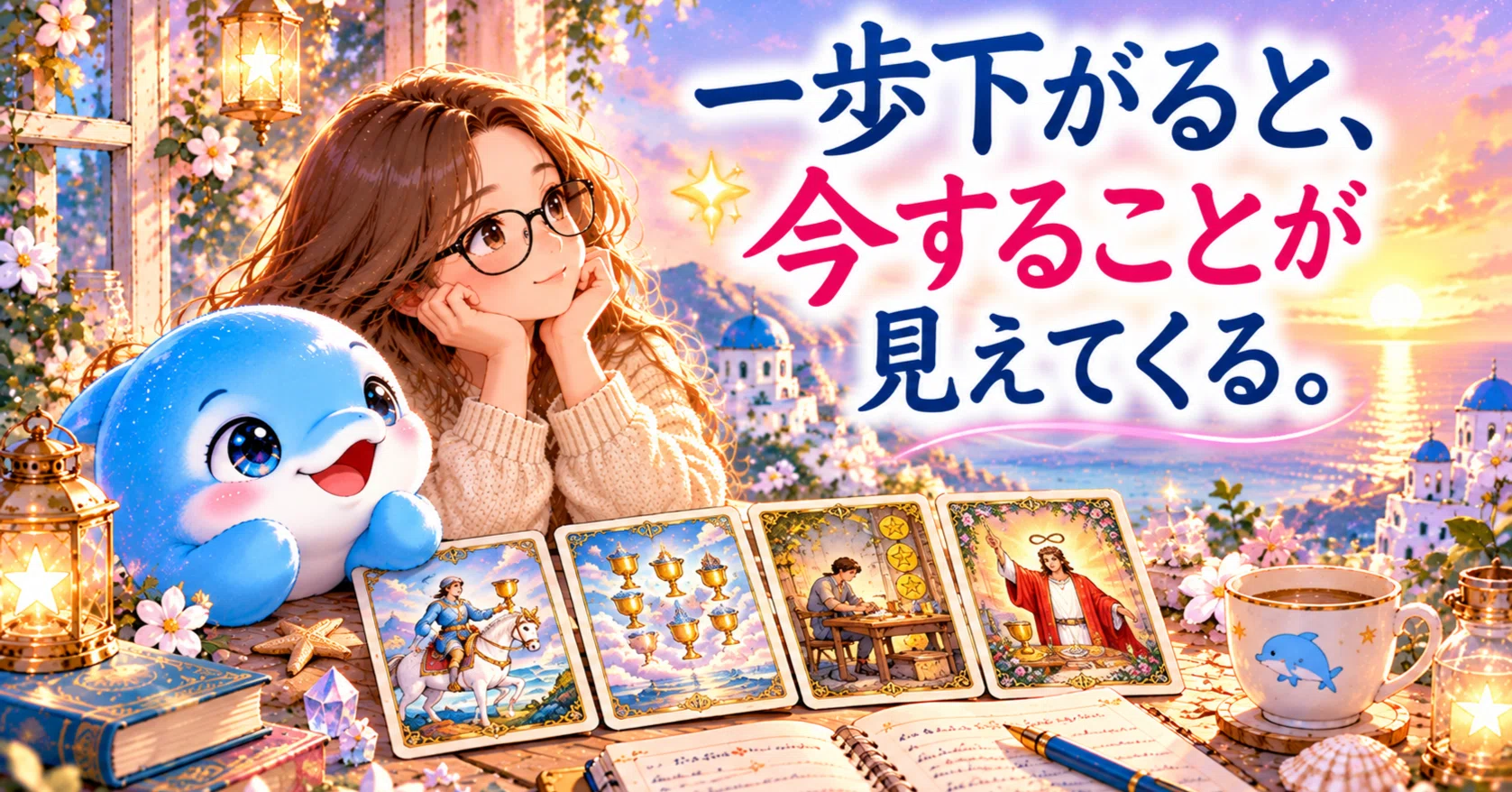 Taking a step back helps you see what to do now: Message from the cards ...