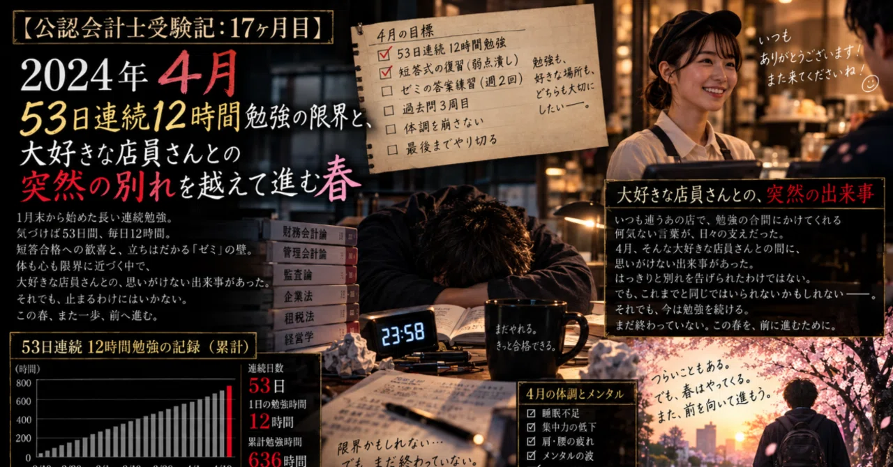 【CPA Exam Study Log: Month 17】 April 2024: The Limits of 53 Consecutive ...