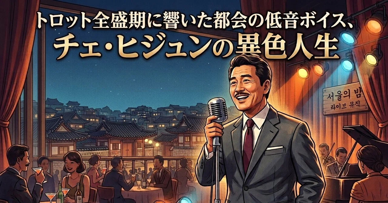 韓国音楽大百科vol.10】トロット全盛期に響いた都会の低音ボイス、チェ
