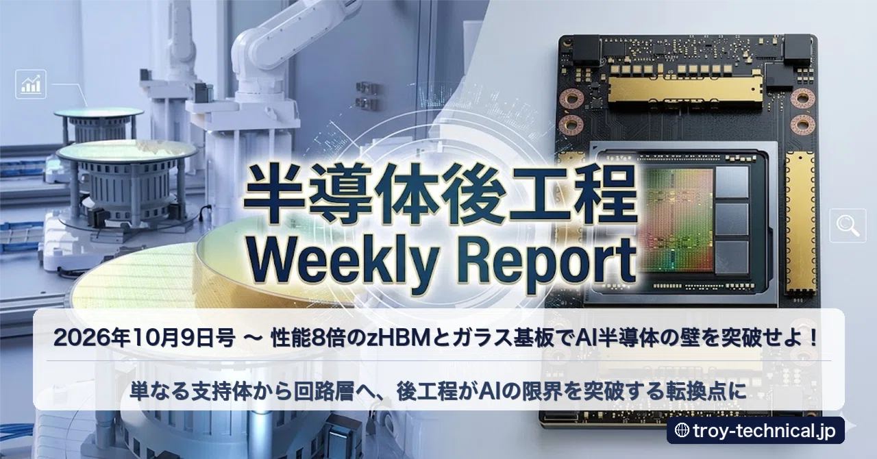 Troy Technical Semiconductor Back-End Weekly Report October 9, 2026 ...