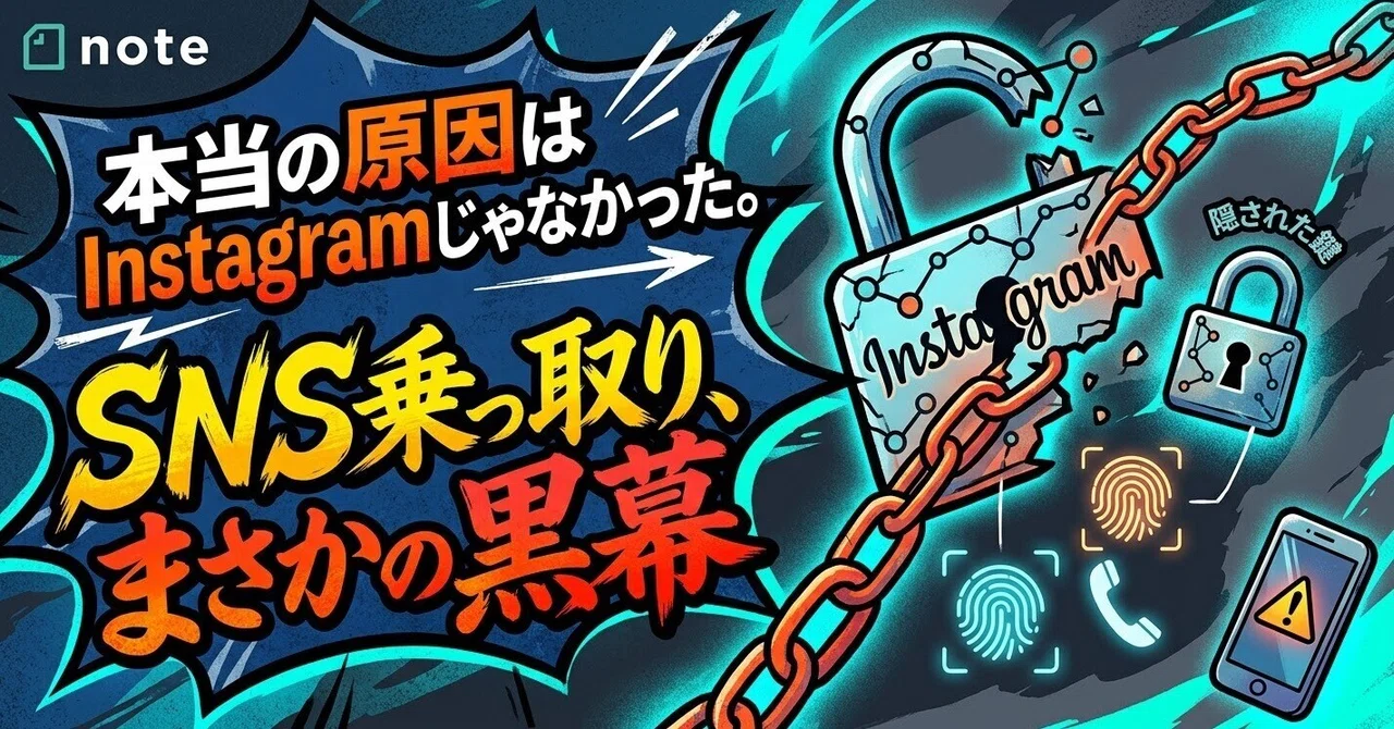The real cause wasn't Instagram. SNS hijacking, the unexpected ...