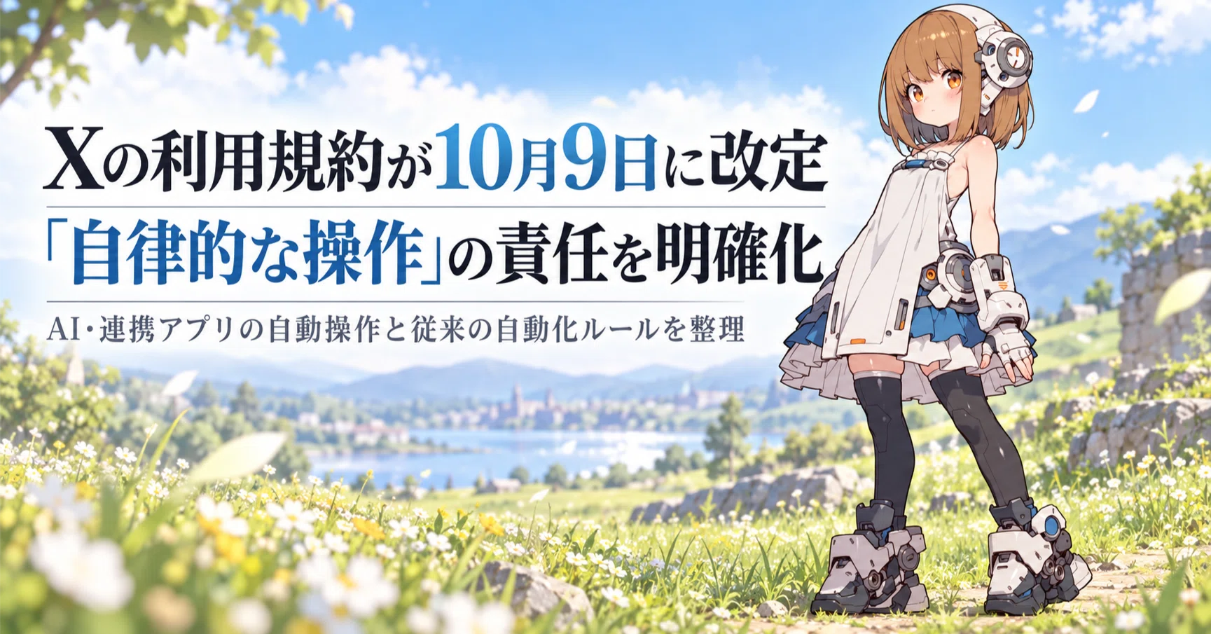Xの利用規約が10月9日に改定｜AIによる自律的な操作もユーザーの責任に