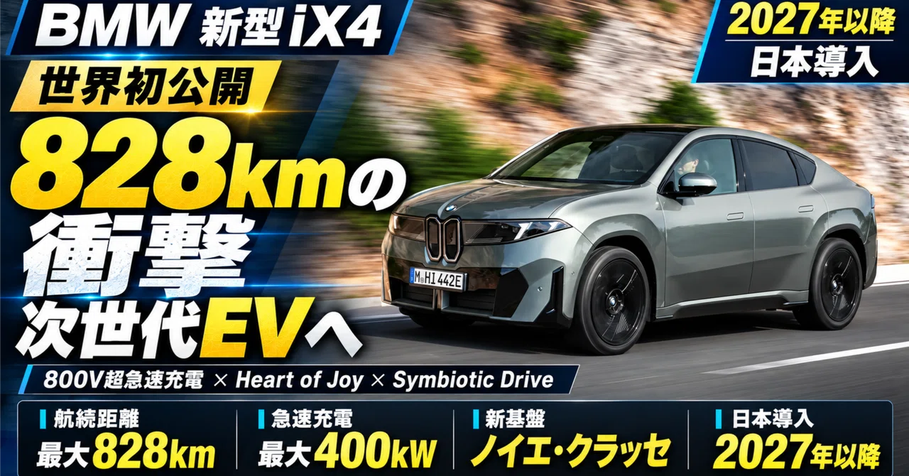 [World Premiere] BMW Unveils New 'iX4'! A Thorough Explanation of the ...