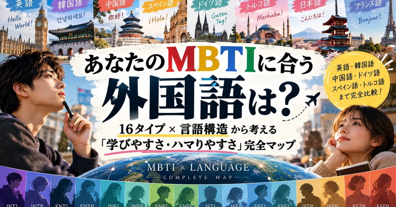 Which Foreign Language Suits Your MBTI? | A Complete Map of 'Ease of ...