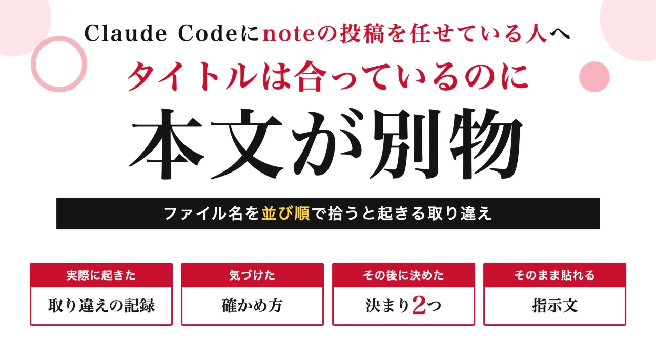 When I let Claude Code handle pasting articles, it inserted the wrong ...