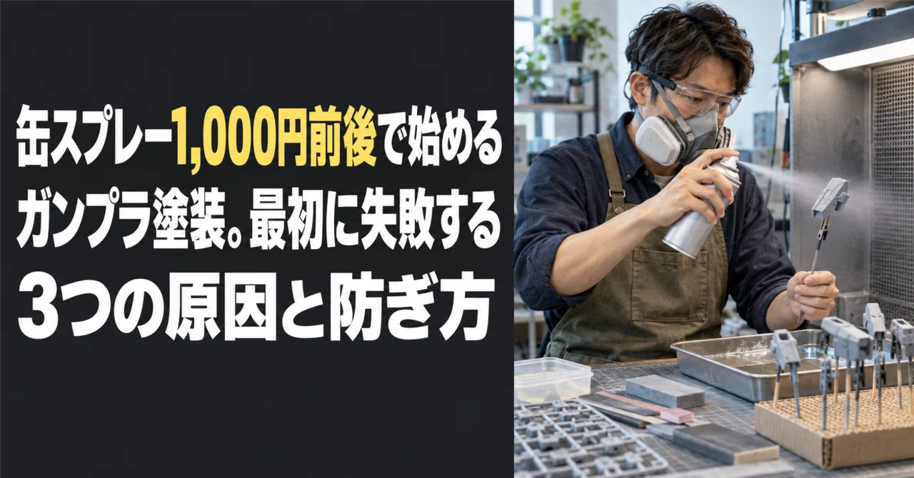 Starting Gunpla Painting for Around 1,000 Yen with Spray Cans: 3 Common ...
