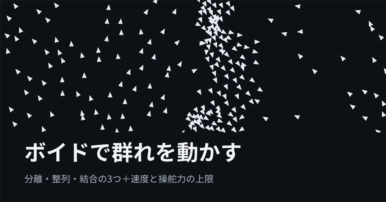 보이드로 무리 움직이기｜Toshiyuki Nagashima