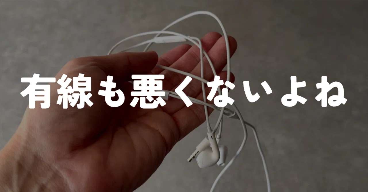 AirPods Proもあるけど、やっぱりEarPods使っちゃう｜murasaki