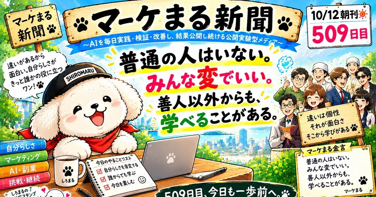 🗞️ Market-Maru Newspaper | 10/12 Morning Edition Day 509 