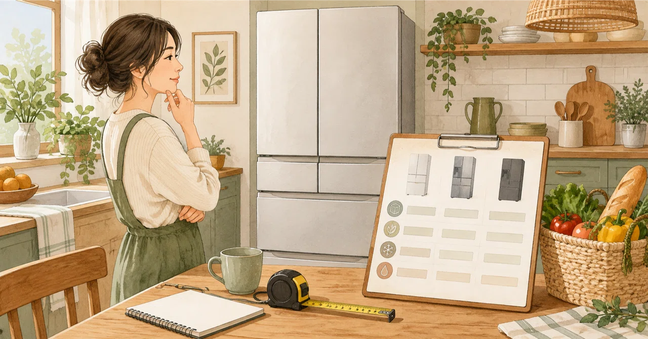 Comparing Before Buying a Refrigerator | A Memo for Checking ...