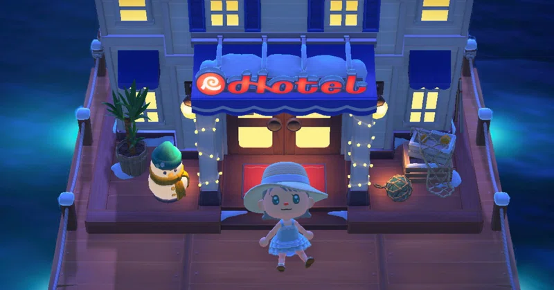 あつ森、ホテル！
