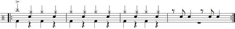 フィルイン8分ウラ拍②