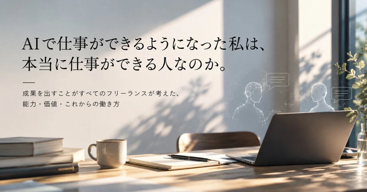 Am I really a capable worker now that I can do my job with AI?｜浜本