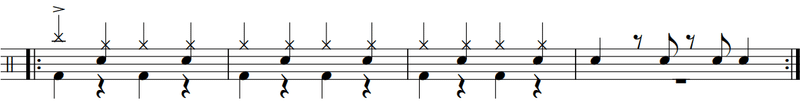 フィルイン8分ウラ拍④