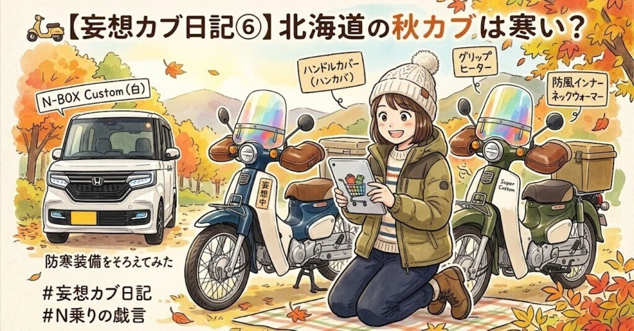 🛵 [Delusional Cub Diary 6] Is autumn in Hokkaido cold for a Cub? I ...