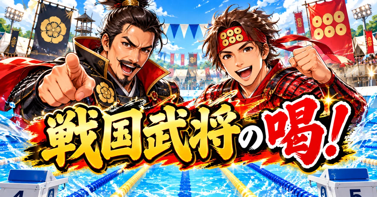 Before my Masters swimming race, two Sengoku warlords gave me a 'pep ...