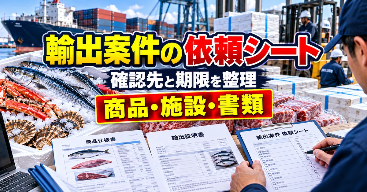 How to Create a Request Sheet for Gathering Information on Export ...