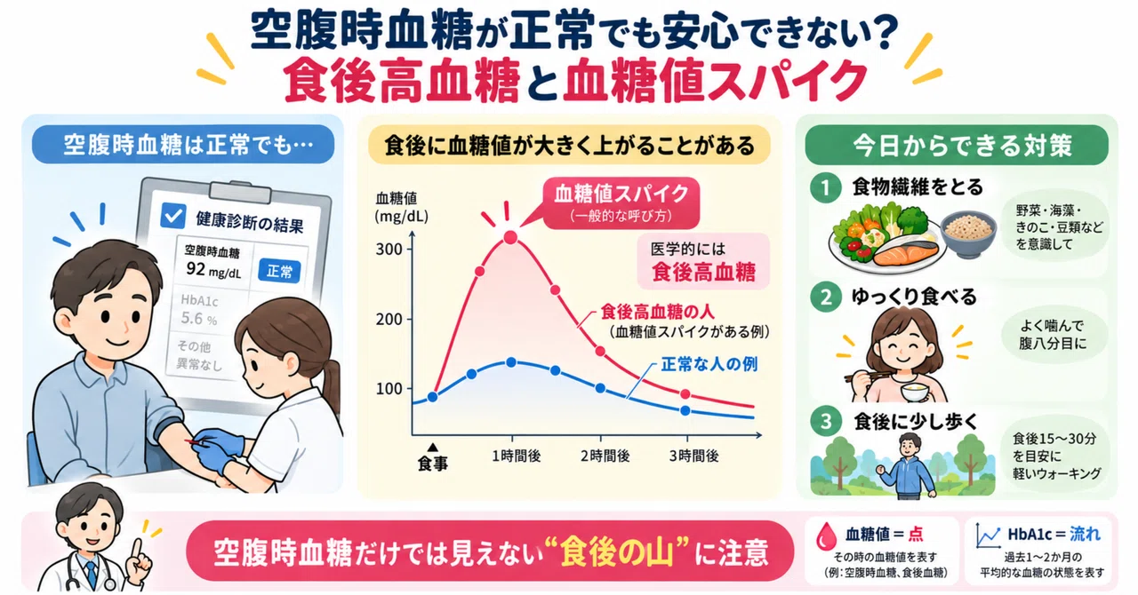Can't rest easy even if fasting blood glucose is normal? Considering ...