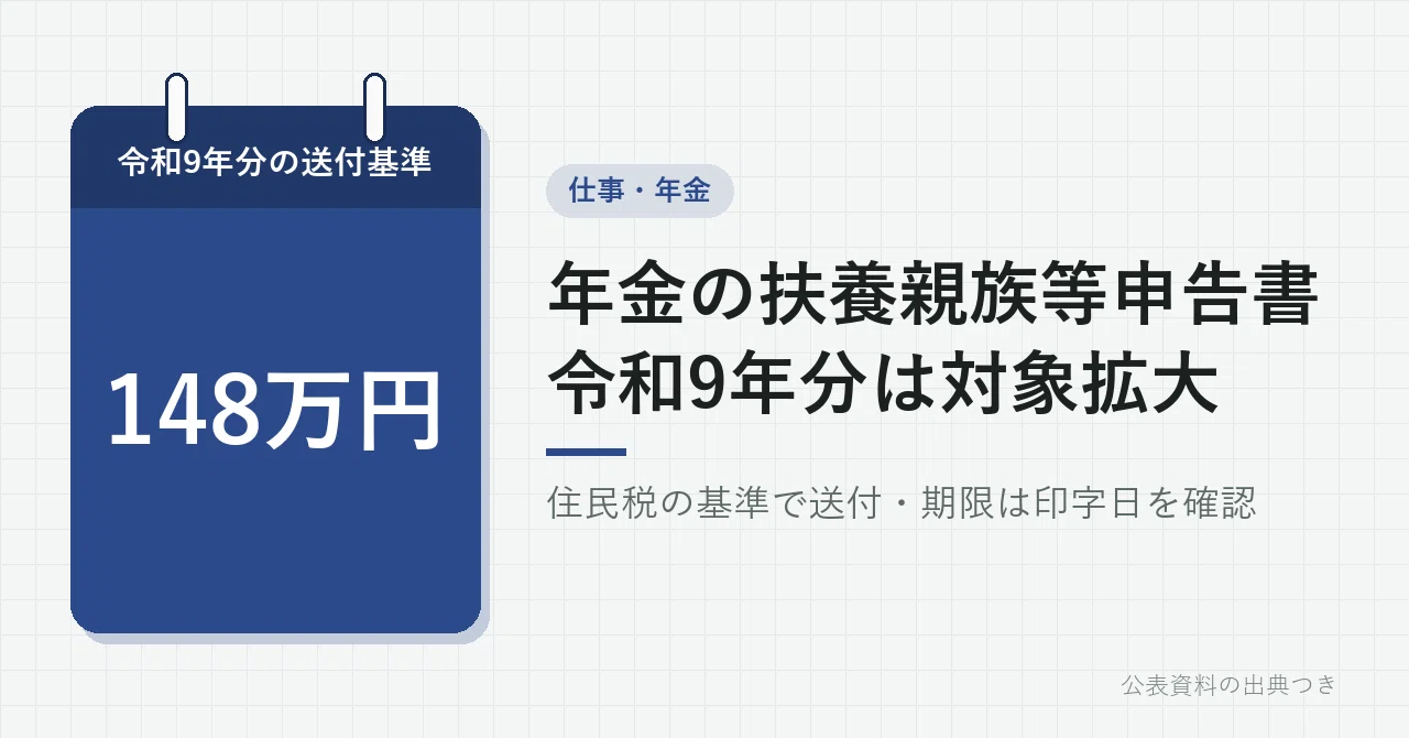 Pension 'Declaration of Dependents' for 2027: Sent to those 65 and ...