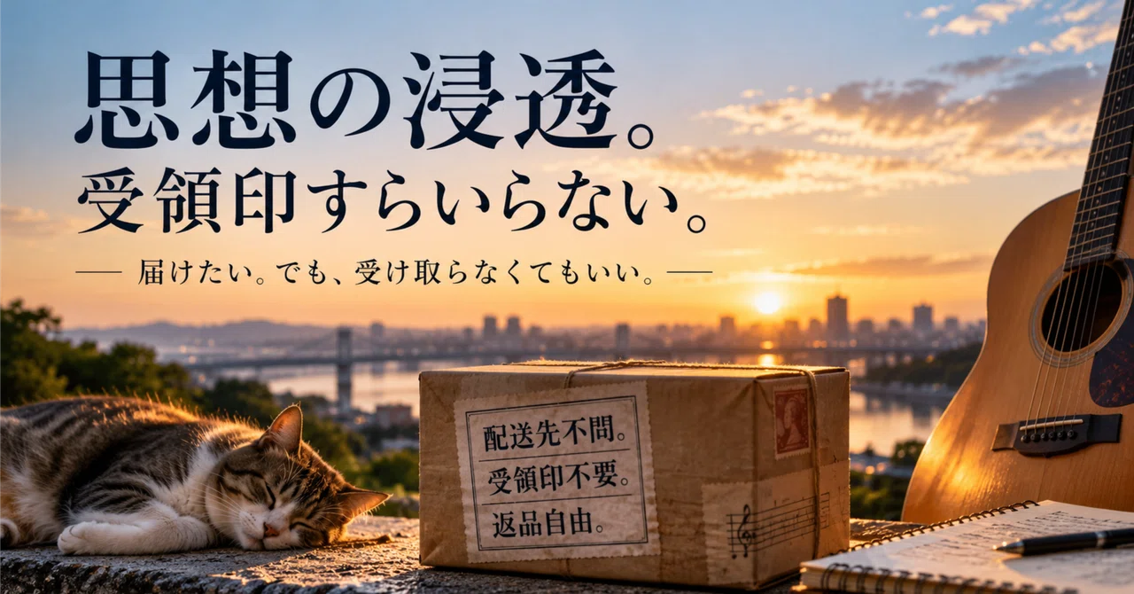 The Infiltration of Thought. No Receipt Required.｜斗真@詩士