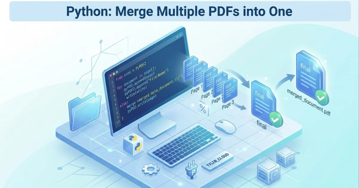 [For Beginners] How to Merge Multiple PDFs into One with Python! Simple ...