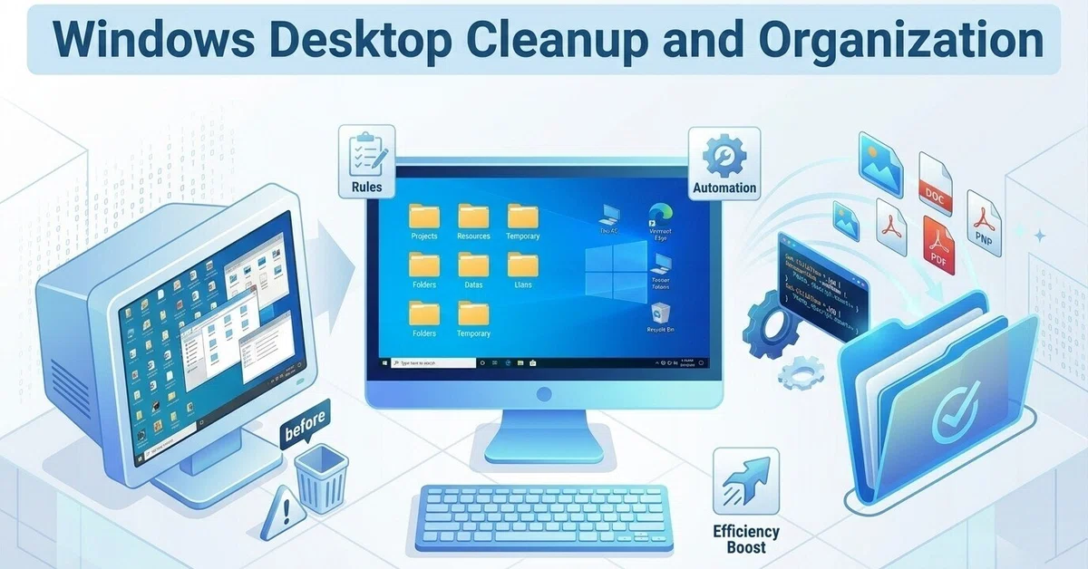 [Break Free from Clutter] Windows Desktop Organization Guide! Rules and ...
