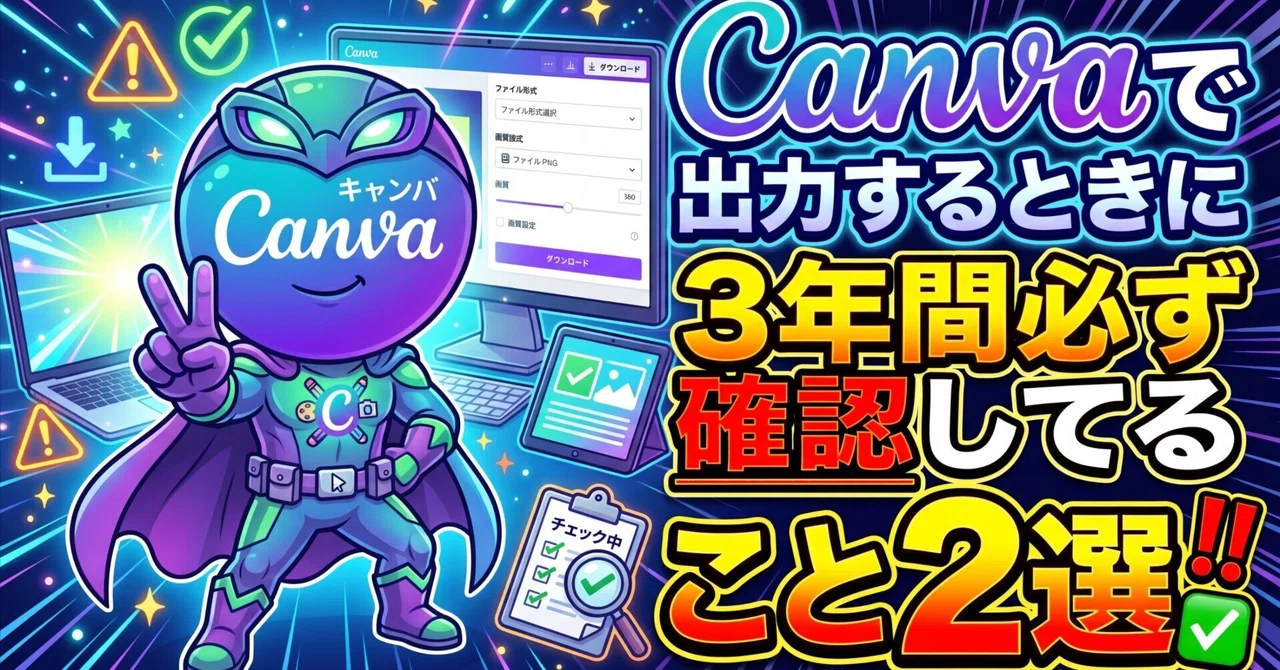 2 Things I Always Check When Exporting from Canva for 3 Years｜Canvaマン ...