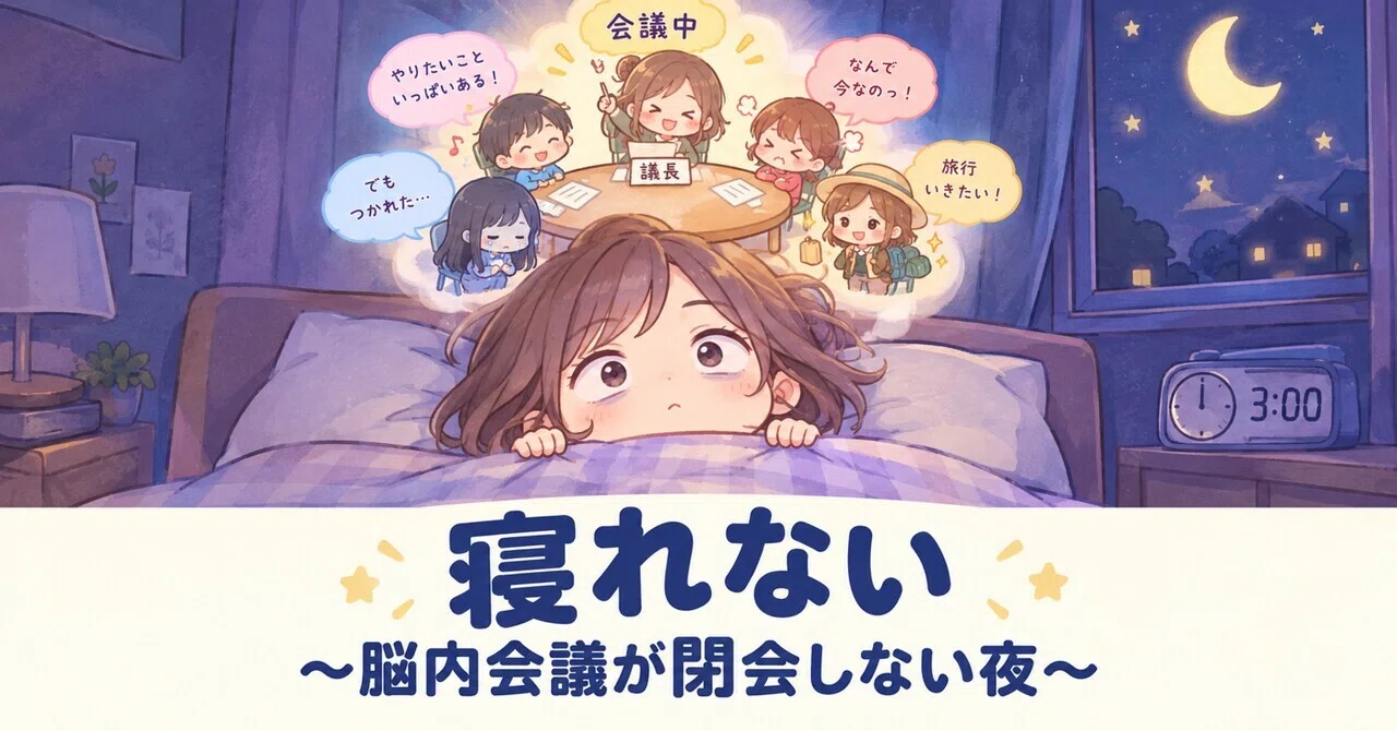 Can't Sleep: Nights When the Brain Meeting Never Adjourns｜souki0817