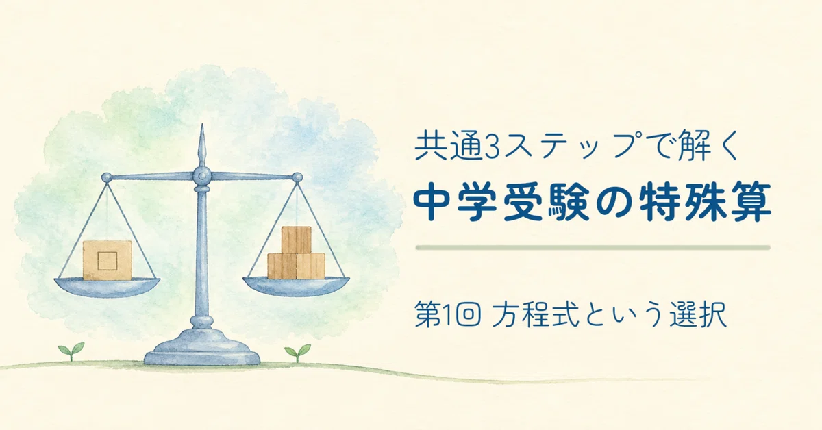Problem Solving Methodolgoy Is it okay to use equations for middle school entrance exam math? What ...