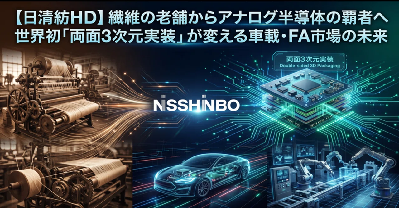 [Nisshinbo HD] From Textile Veteran to Semiconductor Champion: The ...