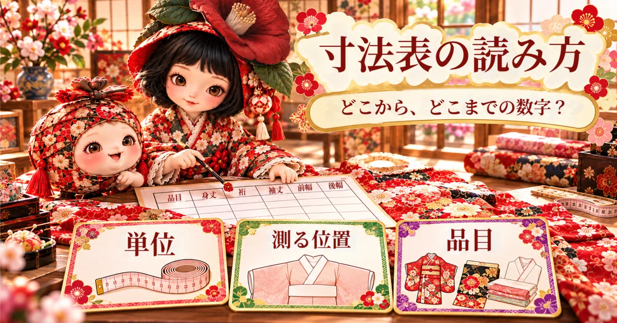 Finding the Kimono That Suits You [How to Read a Size Chart] ⋆⭒˚.⋆𝜗𝜚 ...