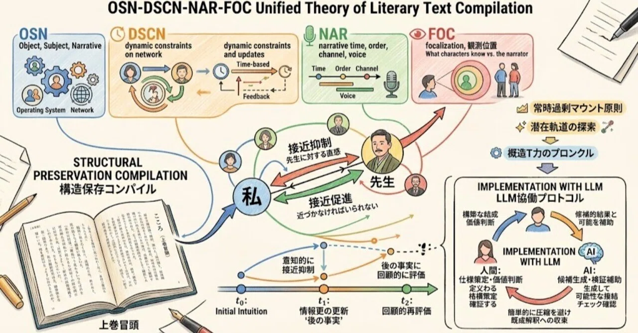 文学テクストにおける構造保存コンパイルと大規模言語モデルの限界
