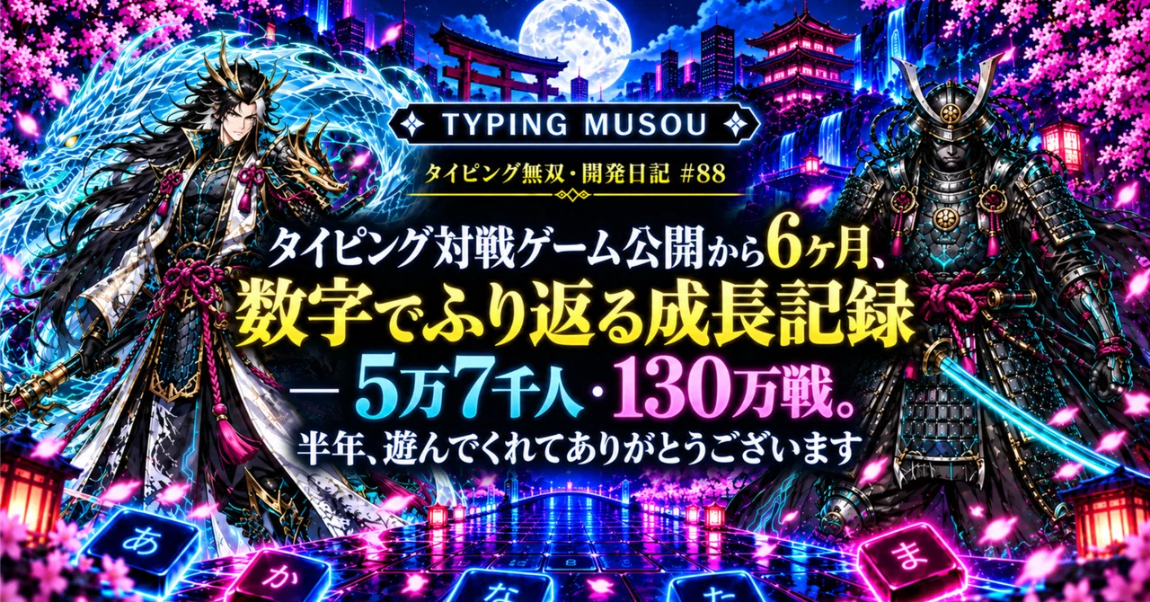 6 Months Since the Launch of the Typing Battle Game: A Growth Record in ...