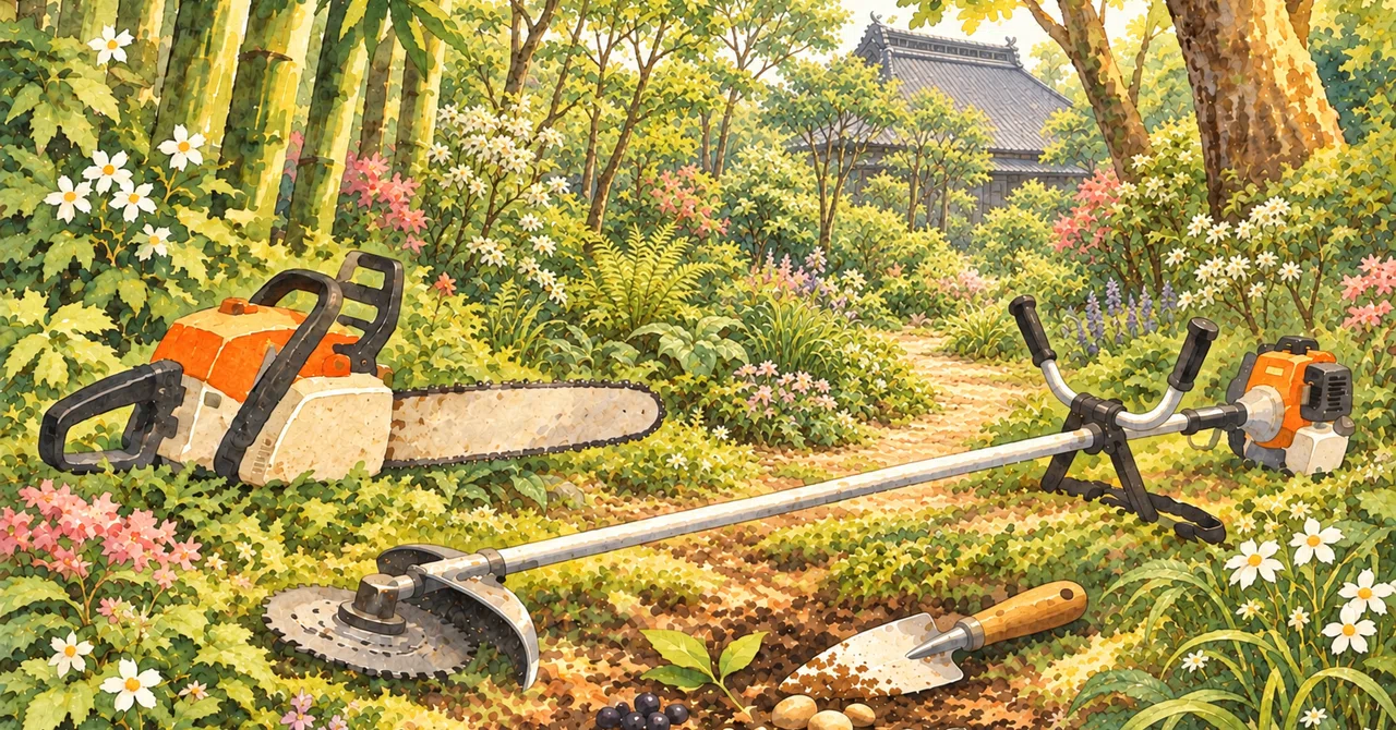 Fallen Leaves, Soil, and Morning Chores｜やまのごうの林庭