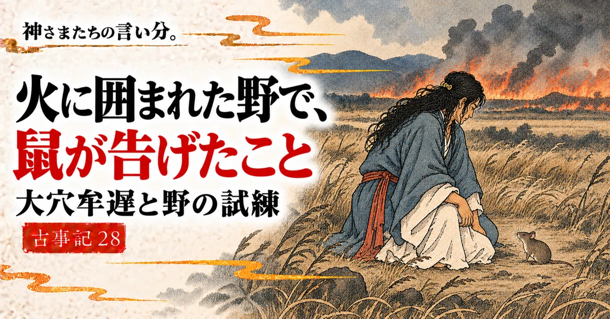 [Kojiki Episode 28] In a field surrounded by fire, what the mouse told ...