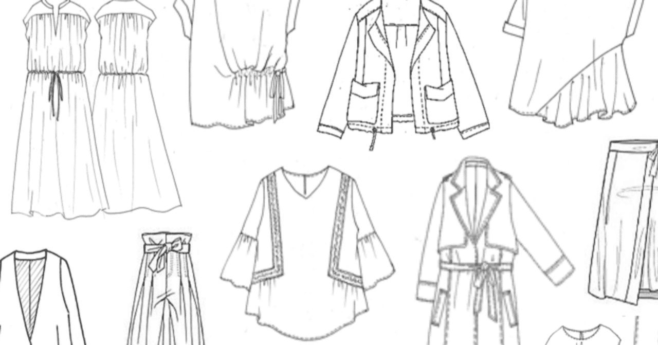 服づくり現場の教科書 005 絵型を描こう ウトウ アヤノ 手芸研究家 Note