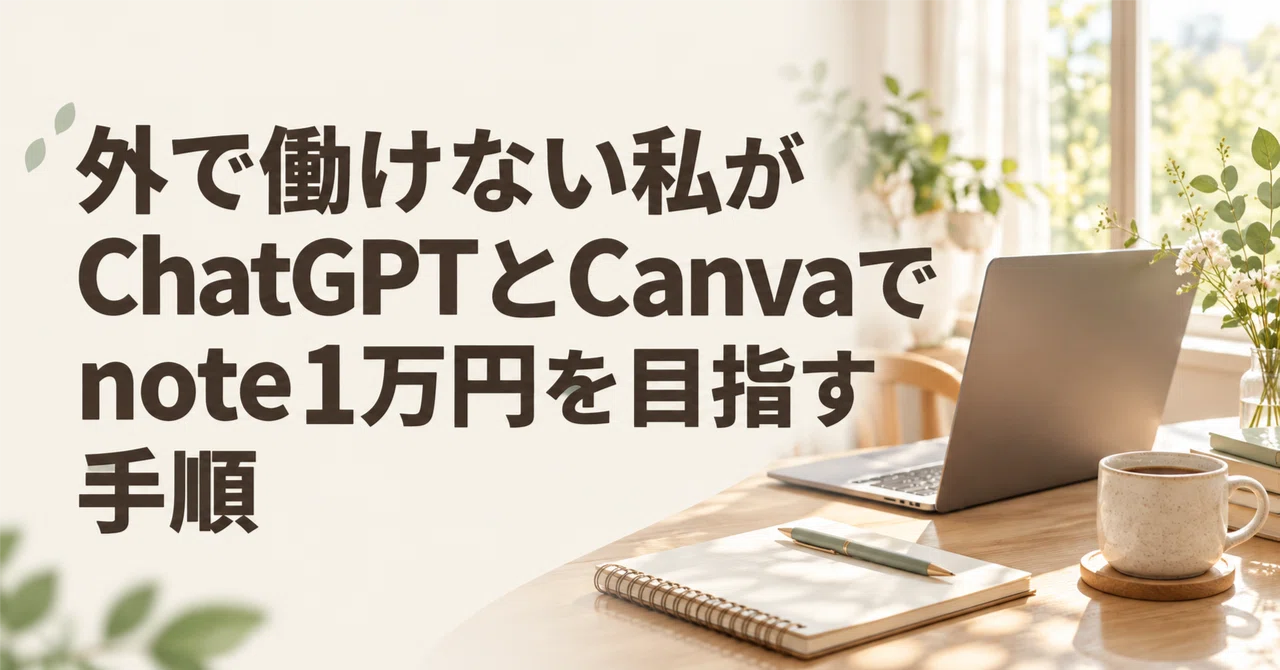 Steps for me, unable to work outside, to aim for 10,000 yen on note ...