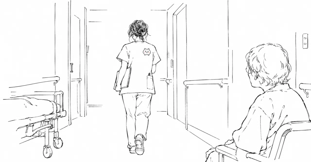 There is a Chiikawa on the doctor's back｜ジャネット余白