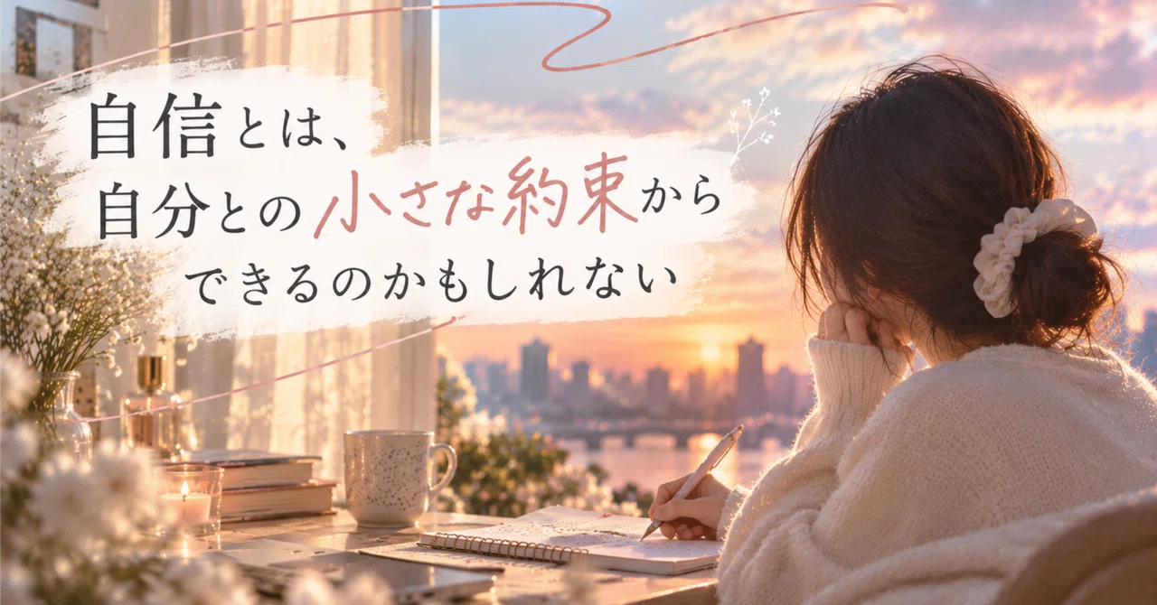 自信とは、自分との小さな約束からできるのかもしれない｜ねね