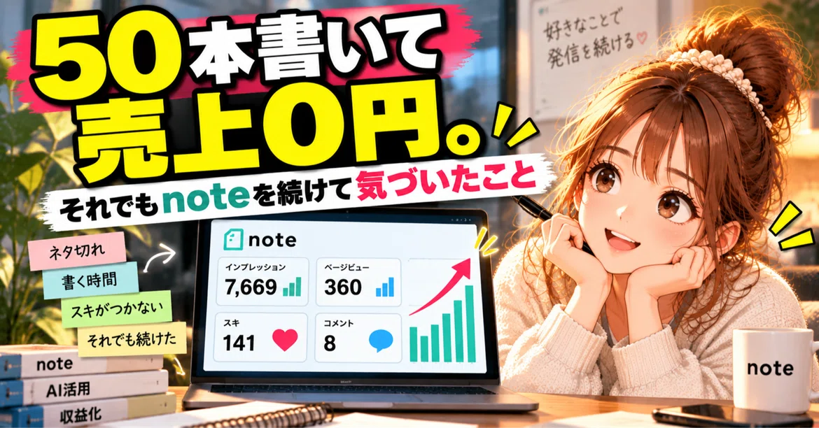 I wrote 50 articles and made 0 yen. Here is what I realized by ...