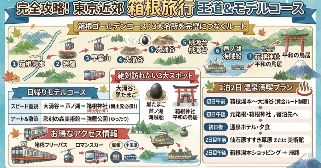 [2026 Latest] The Ultimate Hakone Travel Plan! A Model Course for Day ...