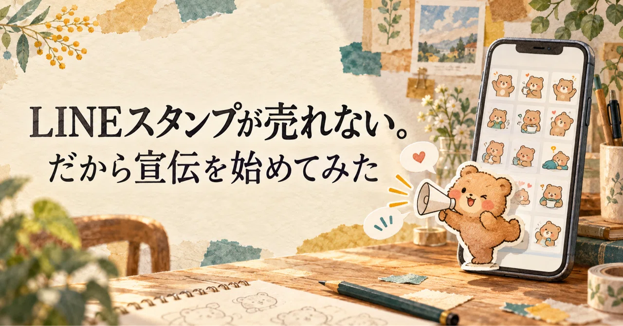 My LINE stickers aren't selling. So, I started promoting them.｜ろっこん